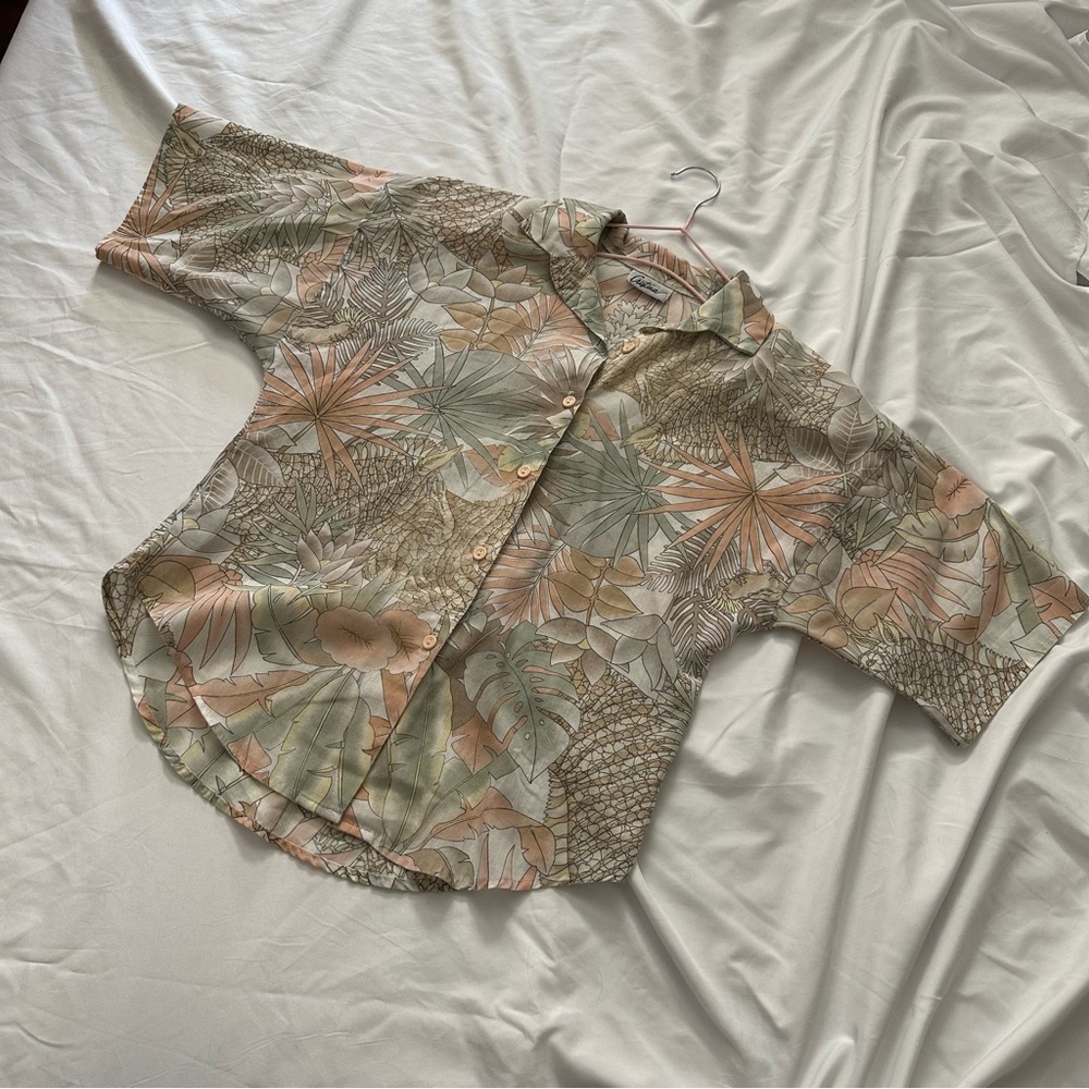 Vintage Tropical Button Down